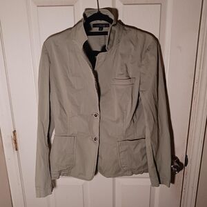 Lafayette 148 Green Blazer Jacket